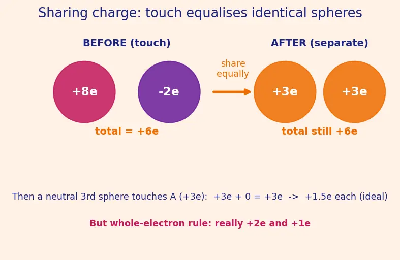 Figure — Electric charge — properties, quantization, conservation