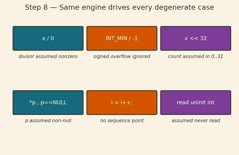 Figure — Undefined behavior — comprehensive list, why to avoid