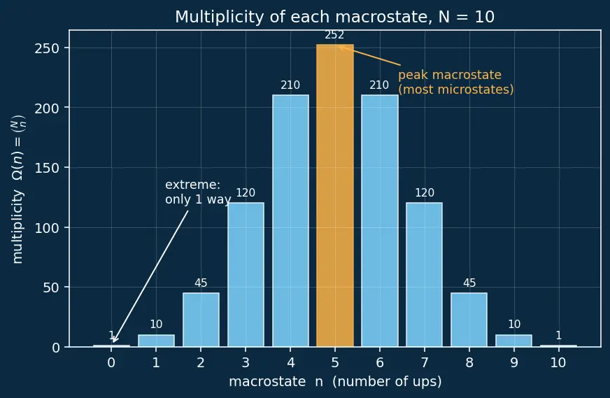 Figure — Statistical mechanics — microstate, macrostate