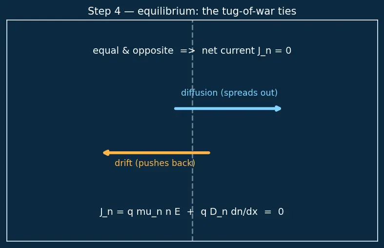 Figure — Built-in potential of a junction