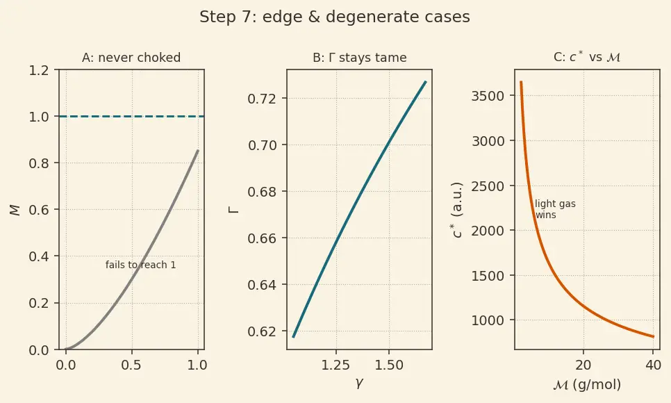 Figure — Characteristic velocity c -  = P_c A - ṁ — derivation, combustion efficiency measure