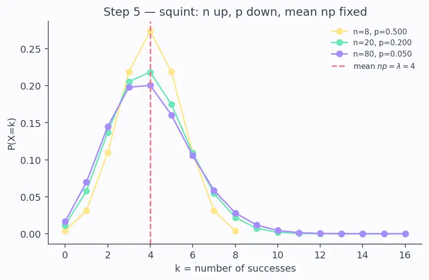 Figure — Common distributions (Bernoulli, Binomial, Poisson)