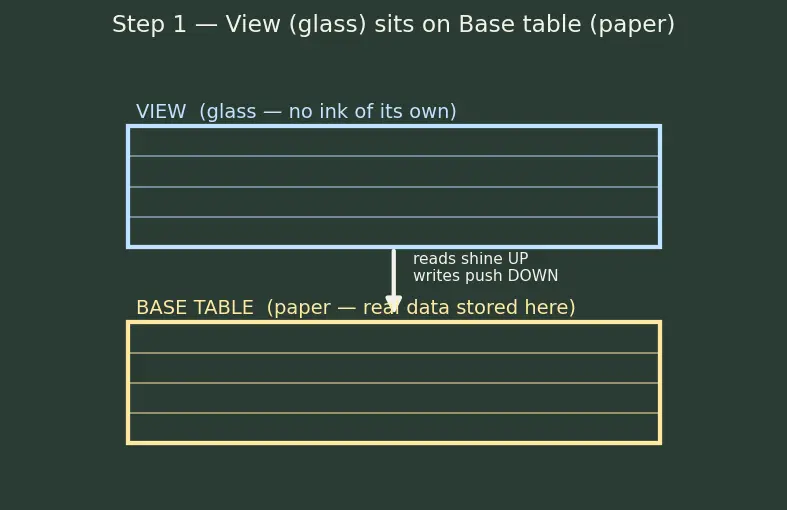Figure — Views — creating, updatable views