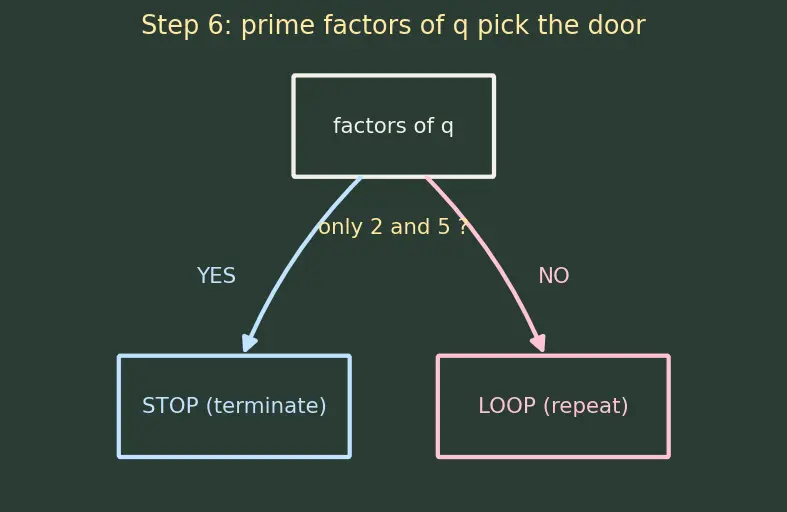Figure — Rational numbers — definition, decimal expansion (terminating - repeating)