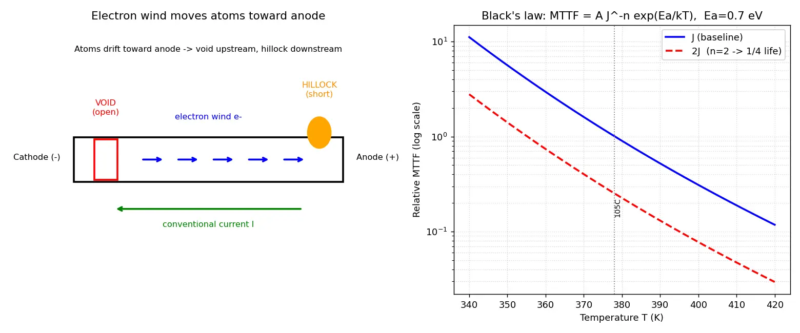 Figure — Electromigration reliability