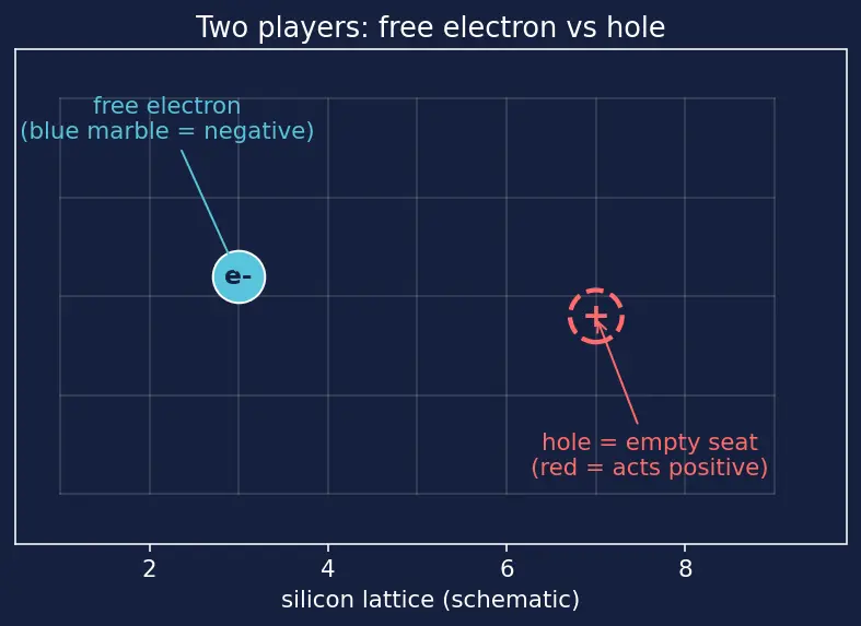 Figure — Depletion region and space charge