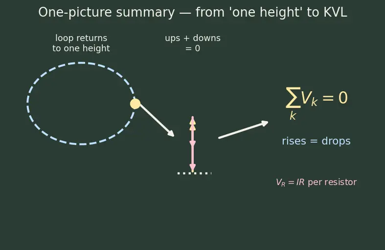 Figure — Apply Kirchhoff's Voltage Law (KVL)