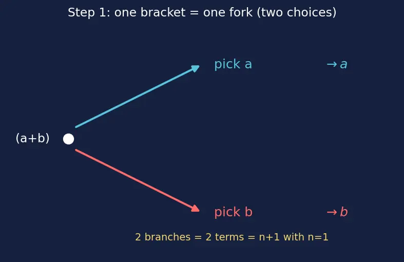 Figure — Binomial theorem — statement, proof by induction