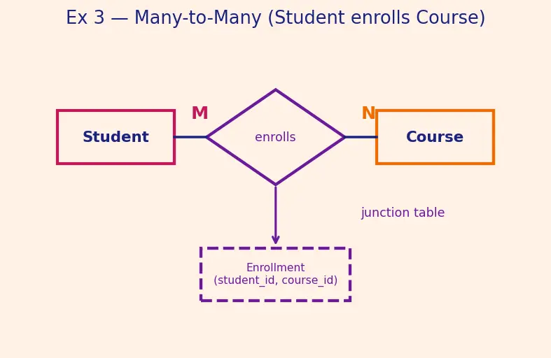 Figure — ER diagrams — entities, attributes, relationships, cardinality