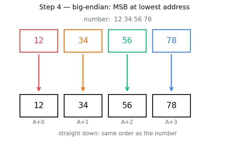 Figure — Endianness (big vs little)