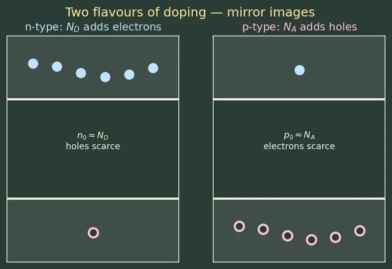Figure — Recombination and generation mechanisms