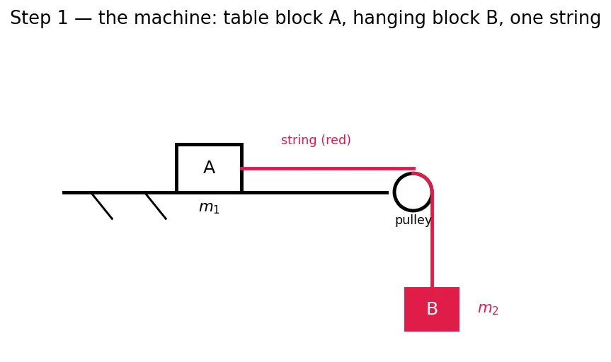 Figure — Free body diagrams — systematic drawing technique