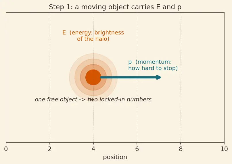 Figure — Mass-energy equivalence E² = (pc)² + (mc²)²