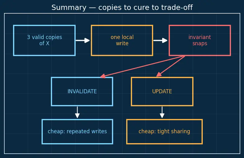 Figure — Cache coherence problem