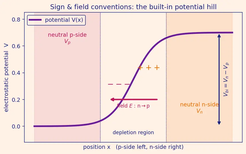 Figure — Built-in potential of a junction