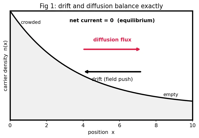 Figure — Einstein relation between mobility and diffusion