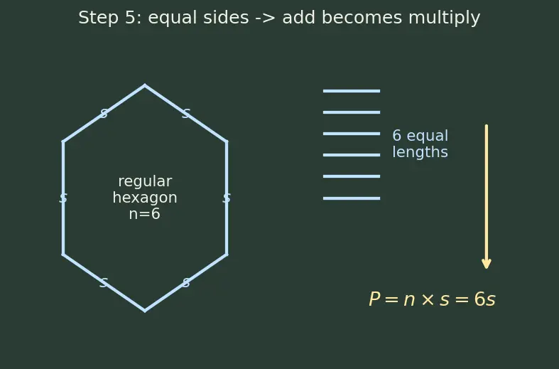 Figure — Perimeter of polygons — regular and irregular