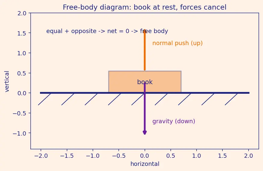 Figure — Newton's first law — inertia, operational definition of force