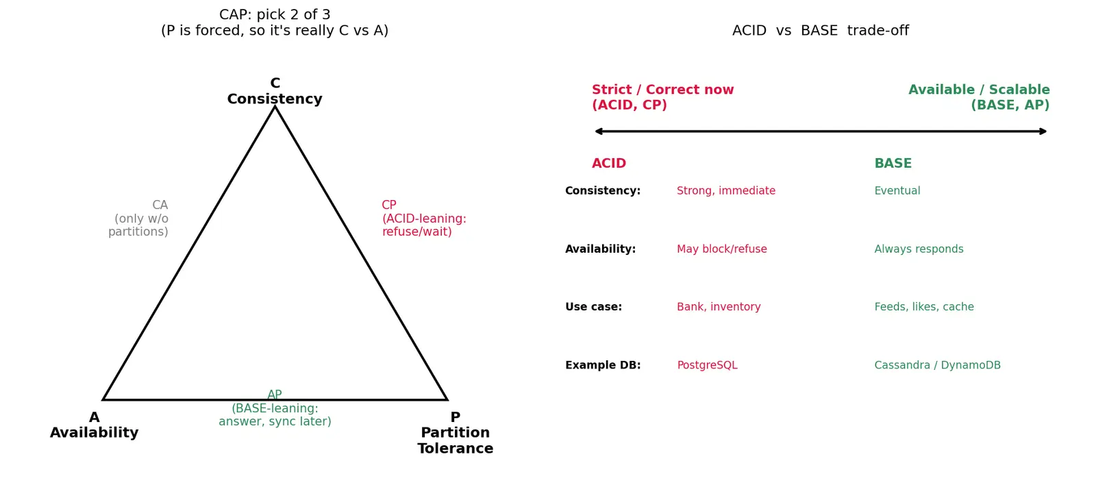 Figure — BASE vs ACID