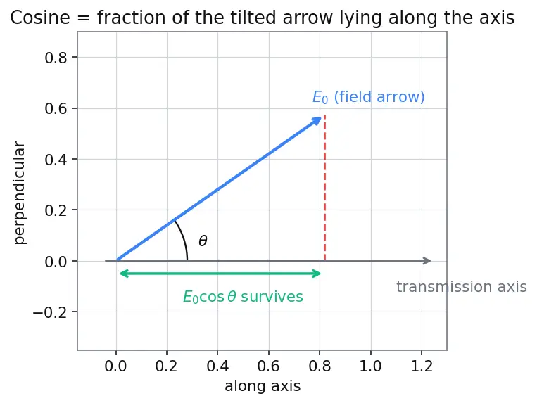 Figure — Polarization — Malus's law, Brewster's angle derivation
