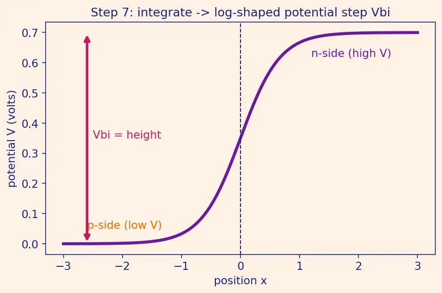 Figure — Formation of a PN junction