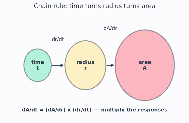Figure — Related rates — setting up and solving