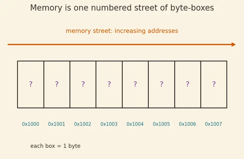 Figure — Pointer arithmetic — adding integers to pointers