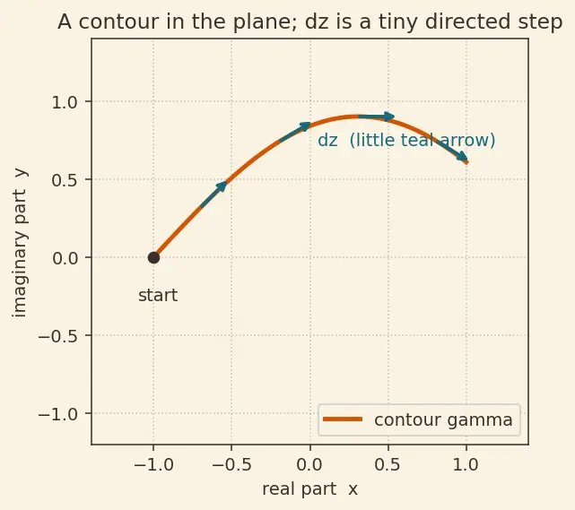 Figure — Complex integration — contour integrals