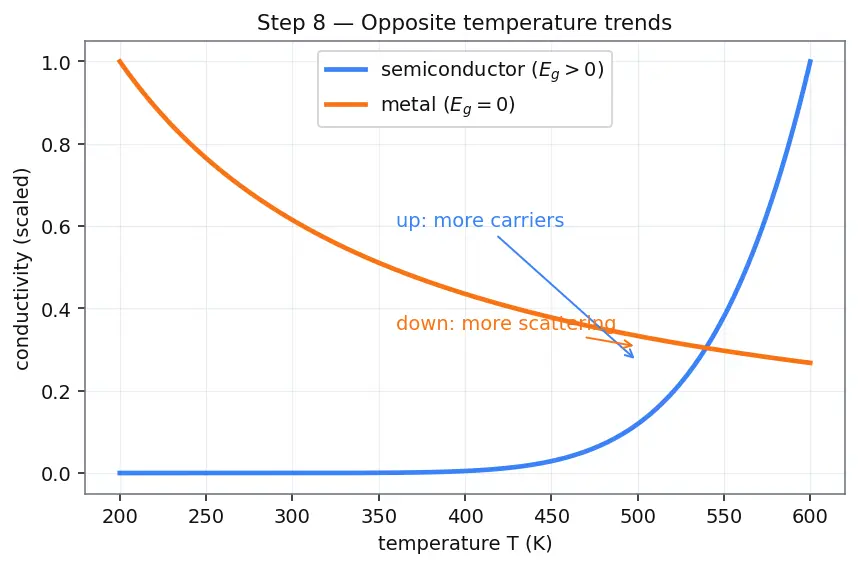 Figure — Electrical properties — conductors, semiconductors, insulators; doping (n-type, p-type)