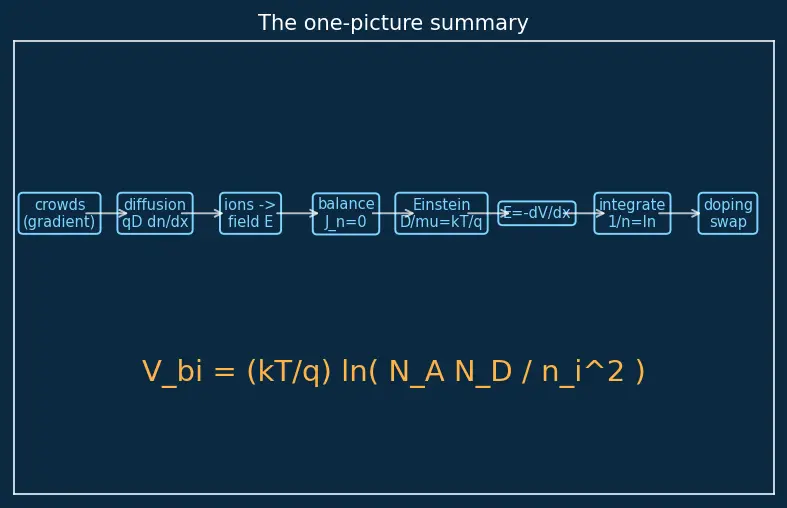 Figure — Built-in potential of a junction