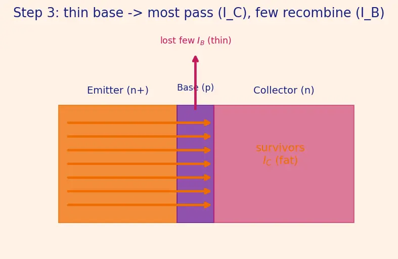 Figure — BJT structure (NPN and PNP)