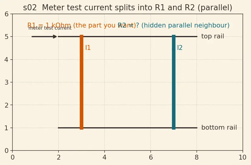 Figure — Read multimeter measurements (V, I, R)