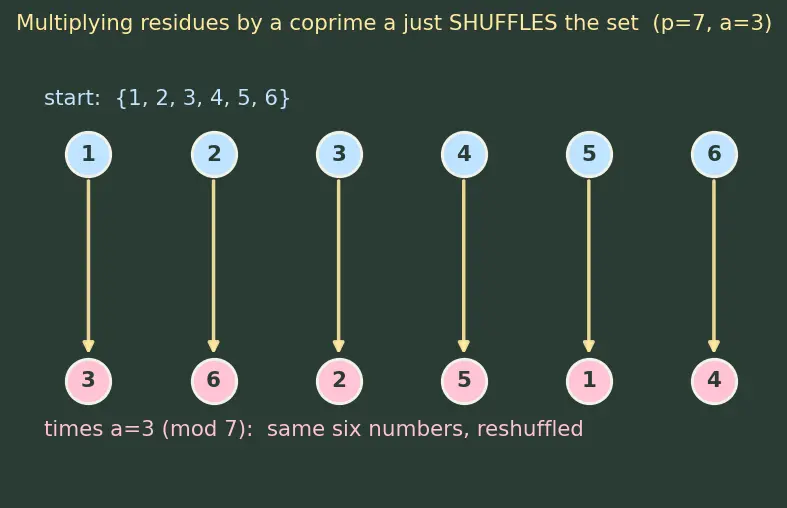 Figure — Fermat's little theorem (statement)