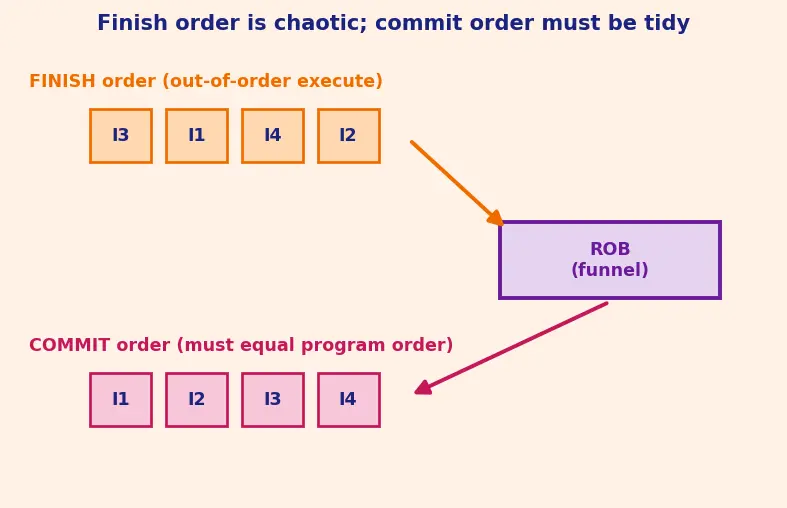 Figure — Reorder buffer (ROB)