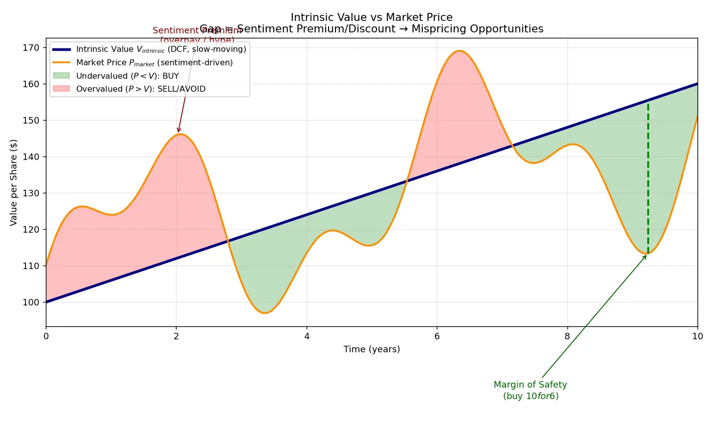 Figure — Understand intrinsic value vs market price