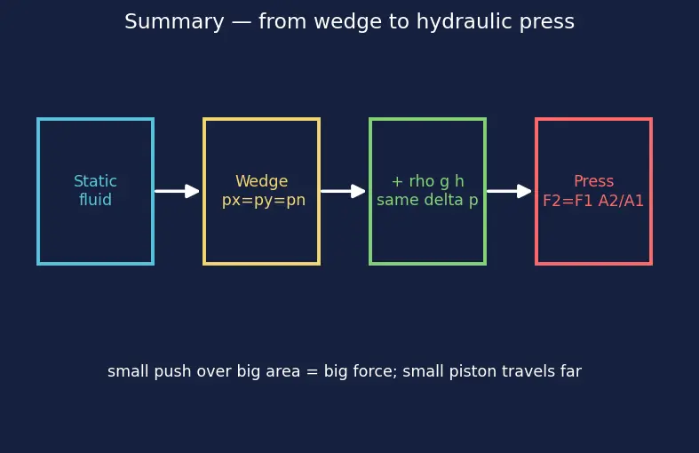 Figure — Pascal's law — pressure transmits equally