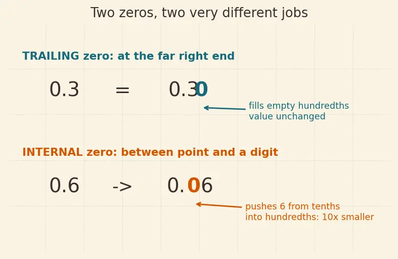 Figure — Decimals — place value, reading and writing