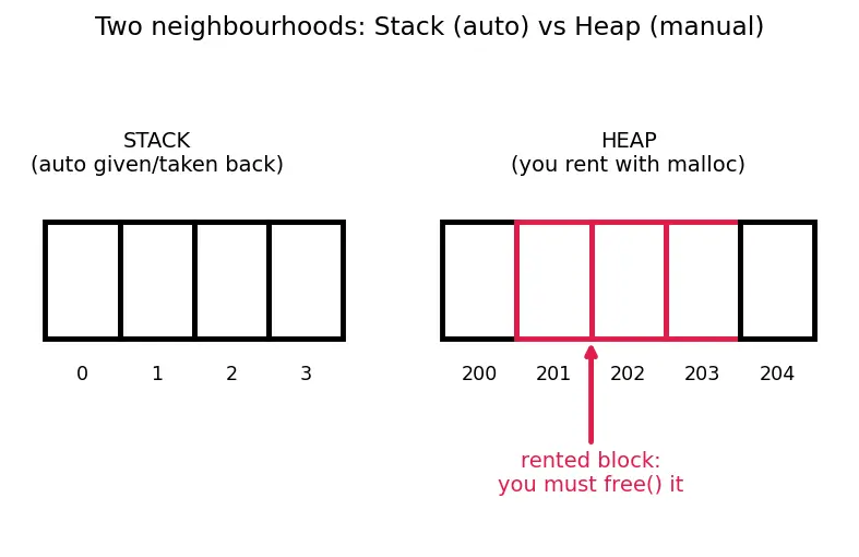 Figure — Common memory errors — null dereference, buffer overflow, use-after-free, double free, memory leak