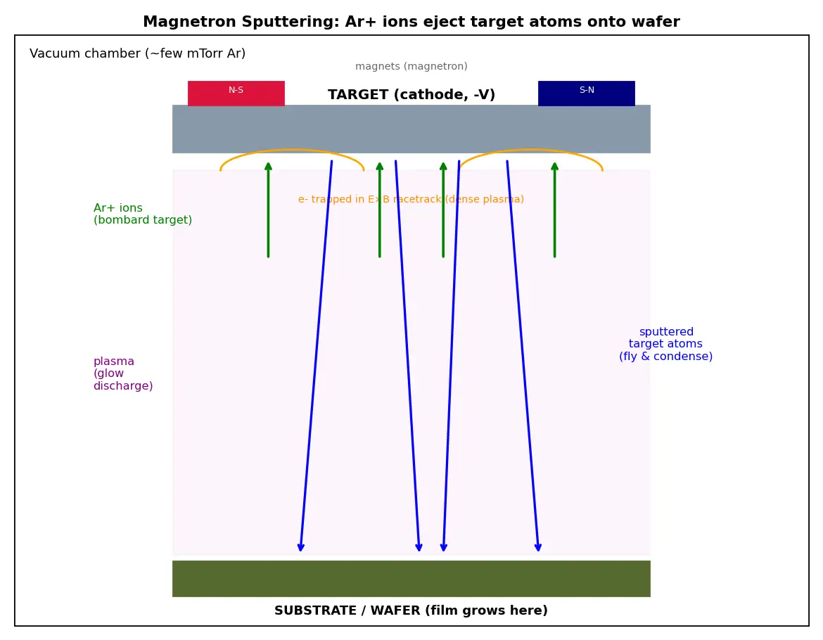 Figure — Physical vapor deposition (PVD - sputtering)