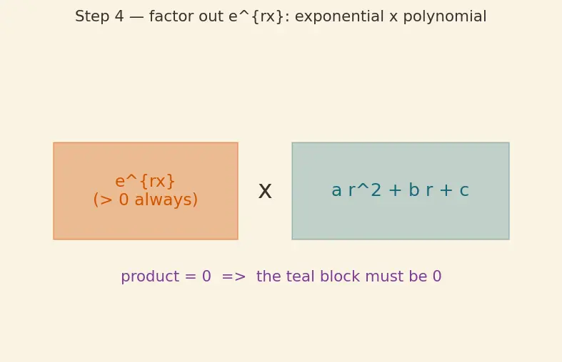 Figure — Homogeneous with constant coefficients — characteristic equation
