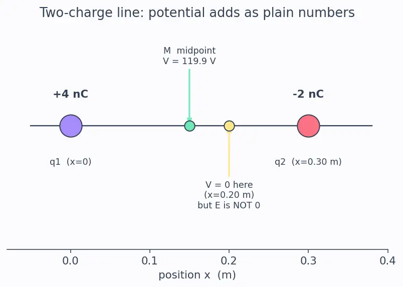 Figure — Electric potential — definition V = −∫E·dl