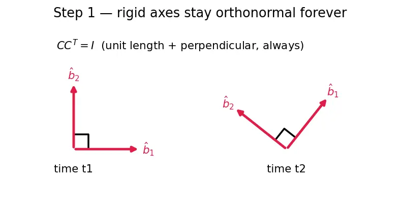 Figure — DCM kinematics — Ċ = −[ω×]C