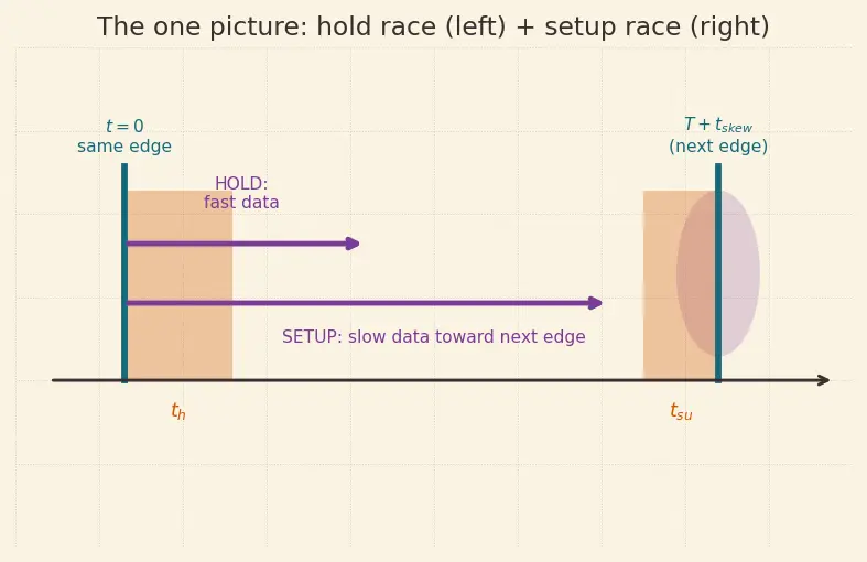 Figure — Clock skew and jitter