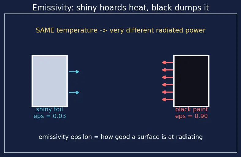 Figure — Thermal control — multi-layer insulation (MLI), heaters, heat pipes, radiators
