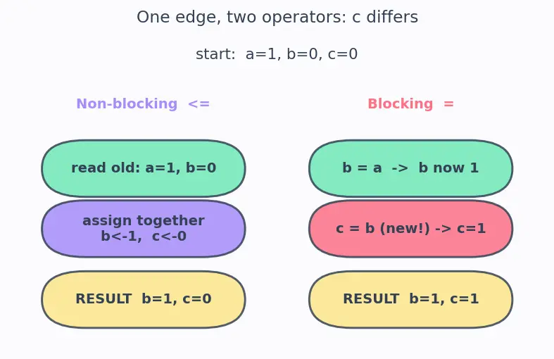 Figure — Sequential logic and always blocks