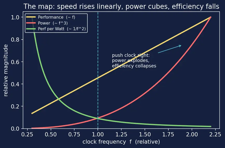 Figure — Energy efficiency (performance per watt)