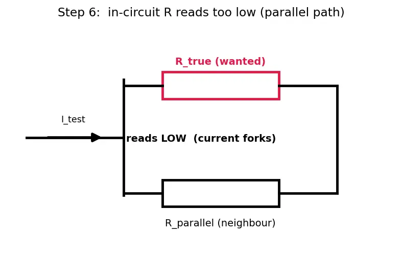 Figure — Read multimeter measurements (V, I, R)