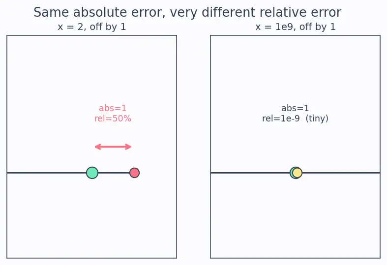 Figure — Floating point gotchas — catastrophic cancellation, associativity failure