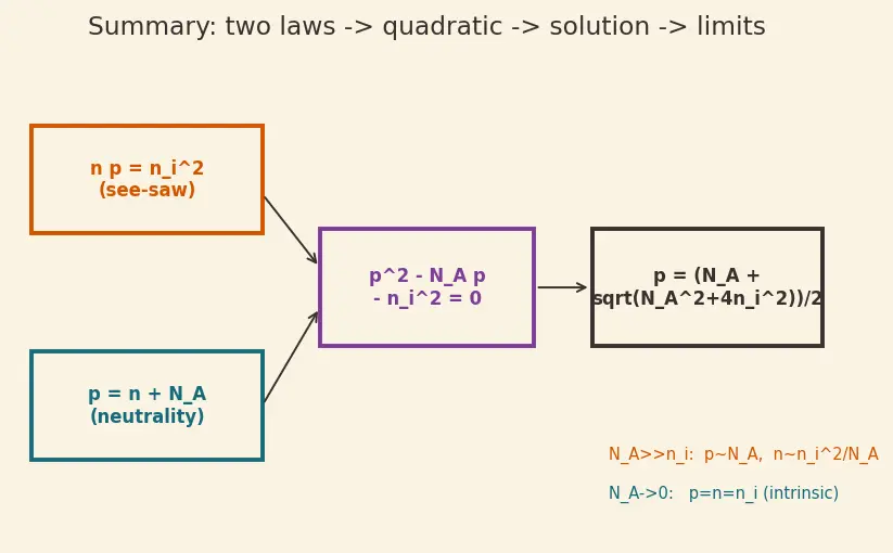 Figure — P-type doping with acceptor atoms (boron)