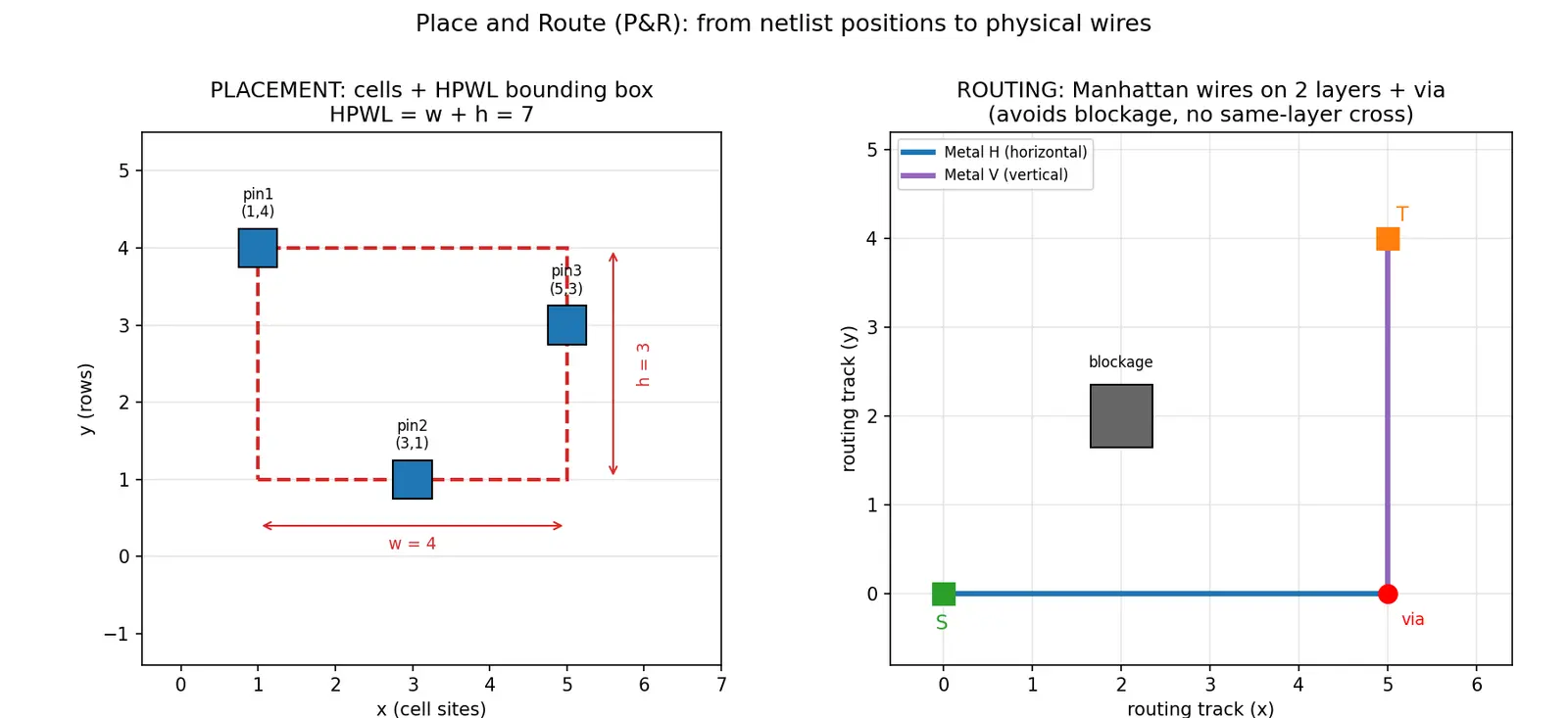 Figure — Place and route (P&R)
